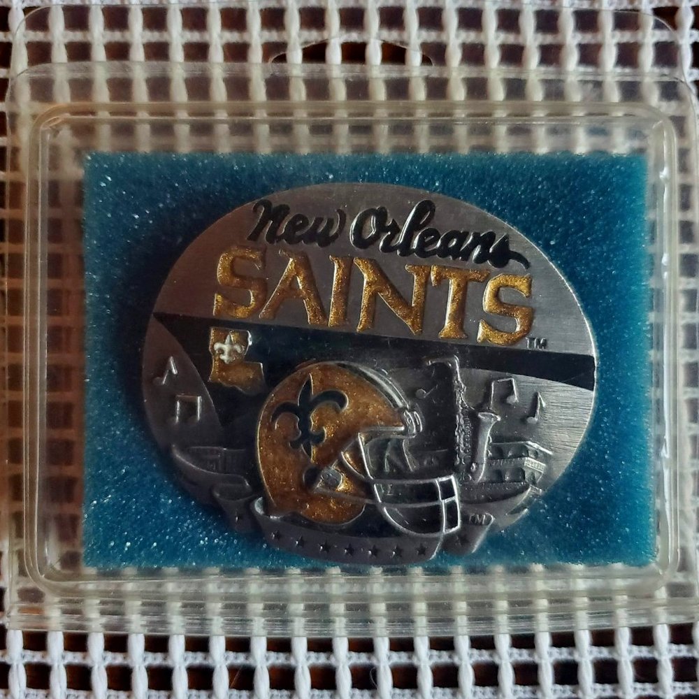 1992 New Orleans Saints Team NFL Belt Buckle NIB